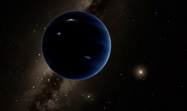 1. Вид направленный в сторону (гипотетической) планеты Nine, расположенной за Солнцем Планета Х, видео, космос, факты