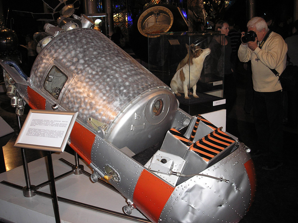 Катапультируемый контейнер Белки и Стрелки в Музее Космонавтики