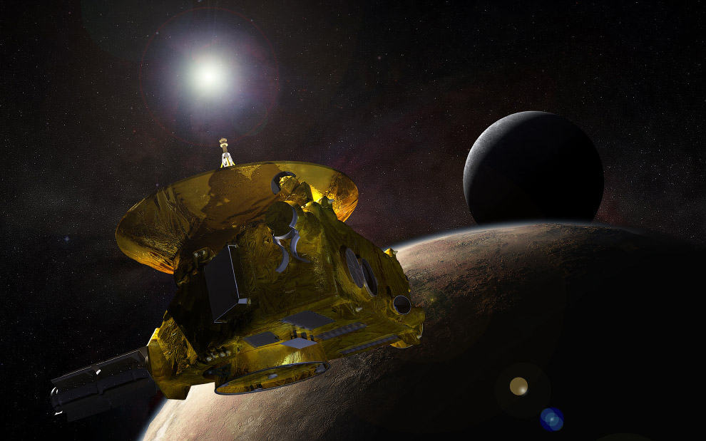 Станция «Новые горизонты» подходит у Плутону и его крупнейшему спутнику Харон