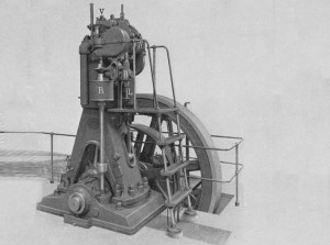 Один из первых дизельных двигателей
