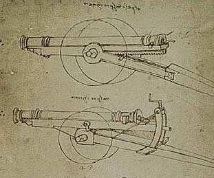 Пулемет и другое оружие, которое изобрел Леонардо да Винчи (8 фото)