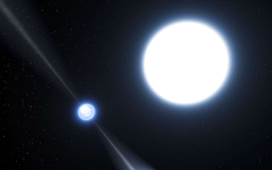 Пульсар PSR J0348 +0432 - нейтронная звезда и белый карлик