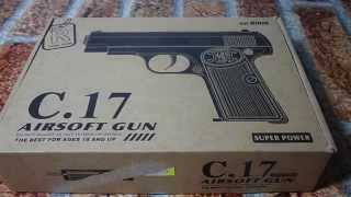 Игрушечный пистолет из металла - Air Soft Gun C.17