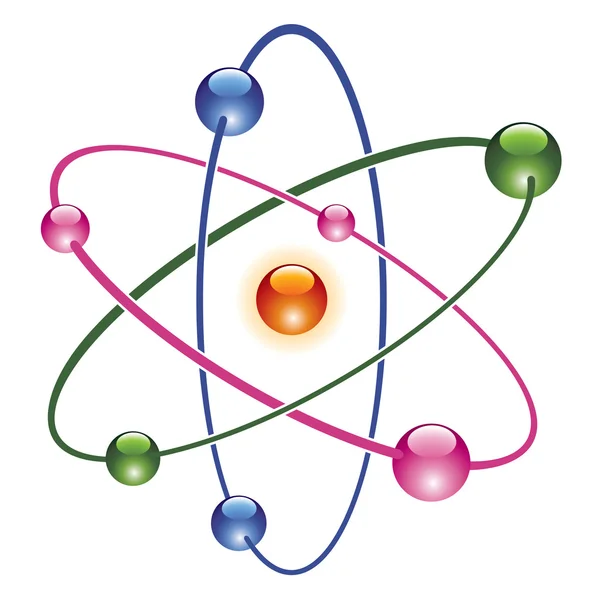 Вектор значок абстрактный atom — стоковый вектор