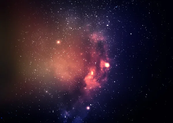 Звездная область в открытом космосе много световых годов, далеких от земли — стоковое фото