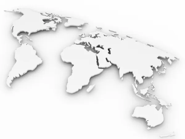 Мировая карта — стоковое фото
