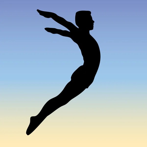 Свободный стиль прыжок — стоковый вектор