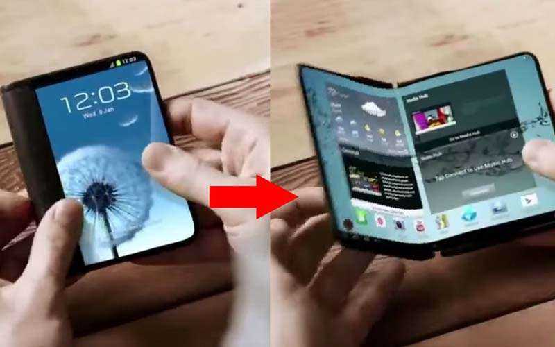 Телефон с гибким экраном Samsung Galaxy X