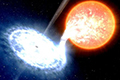 Астрономы наблюдали борьбу звезды с черной дырой