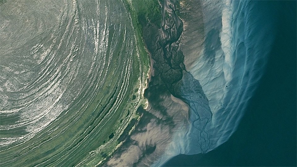6. Озеро Атабаска, Канада google earth, земля, фото