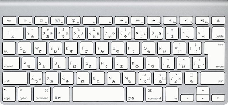 Японская клавиатура (Hiragana) (MC184J/B) алфавит, клавиатура, компьютер, раскладка, раскладка на клаве