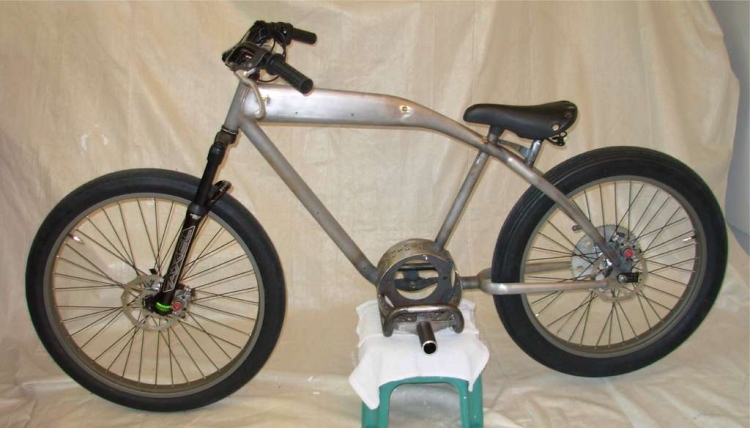 Рама велосипеда подготовлена