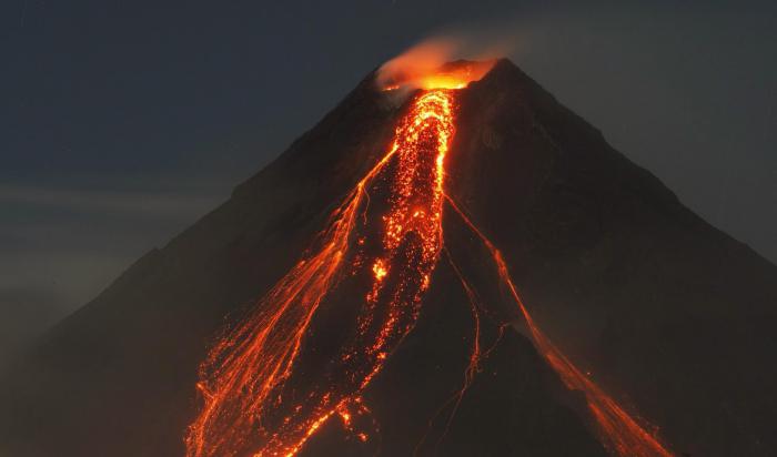 потухшие и действующие вулканы