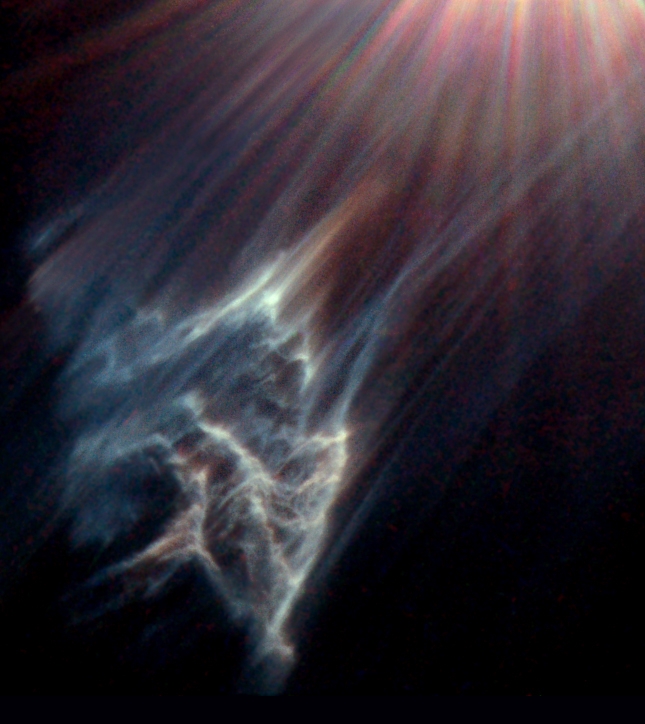 Отражательная туманность около Меропы (снимок телескопа Хаббл)
