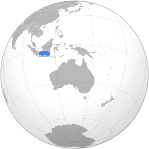 Яванское море на карте