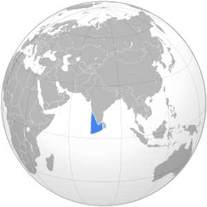 Лаккадивское море на карте