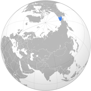 Чукотское море на карте