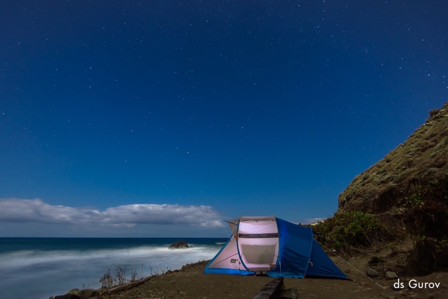 фото звёзд и палатка