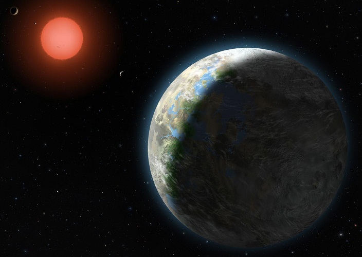 Учены теоретически предполагают, что глизе 581 очень близка за условиями с землей
