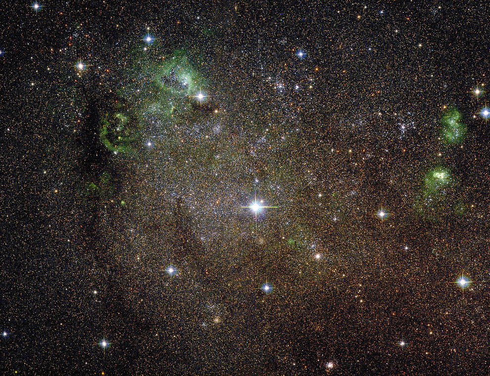 Галактика IC 10 в созвездии Кассиопея