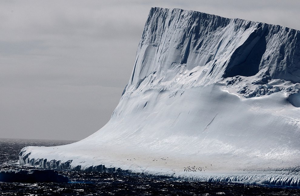 Огромный айсберг недалеко от Антарктического полуострова