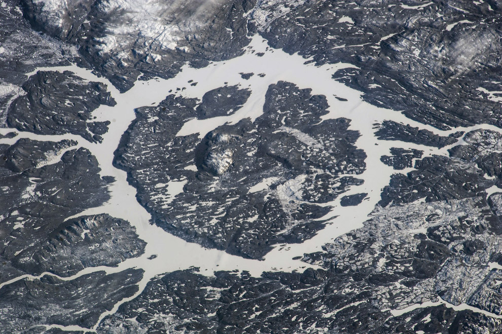 Ударный кратер Маникуаган в центральной части провинции Квебек