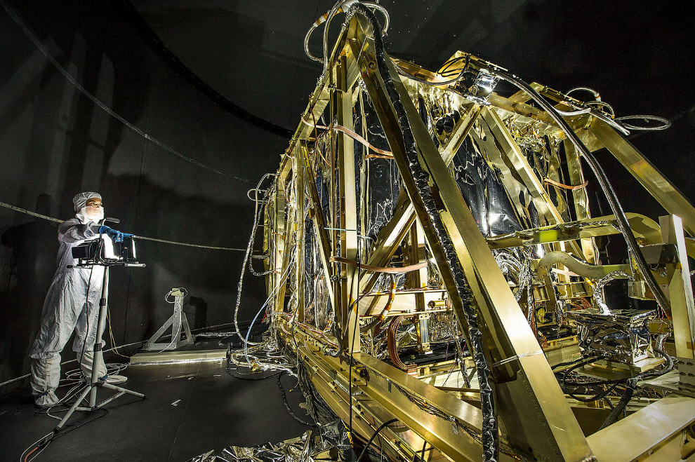 Полномасштабная модель космического телескопа Джеймса Уэбба в Остине
