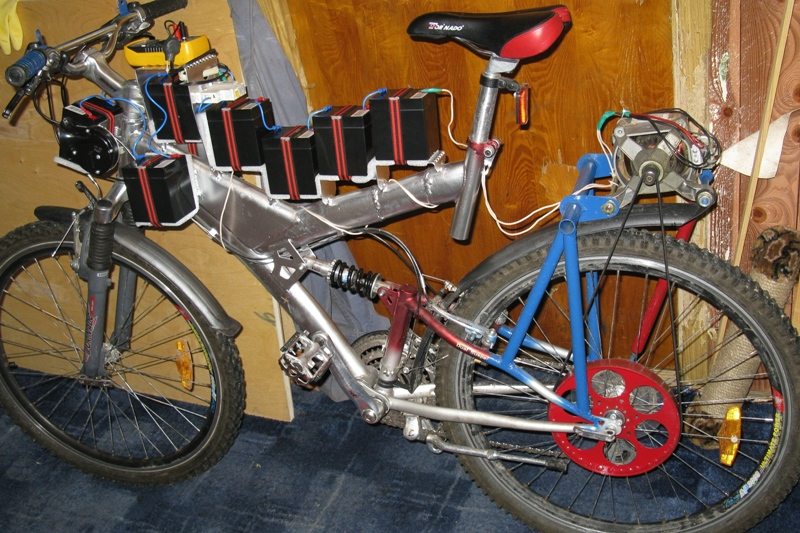 батареи на велосипеде