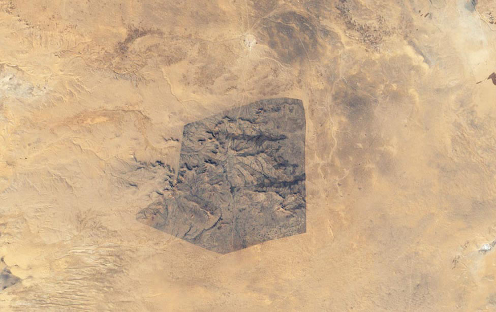 парк в южной части Туниса, фото из космоса