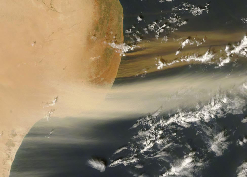 север побережья Ливии, фото со спутника