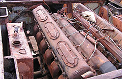 Моторное отделение Т-34