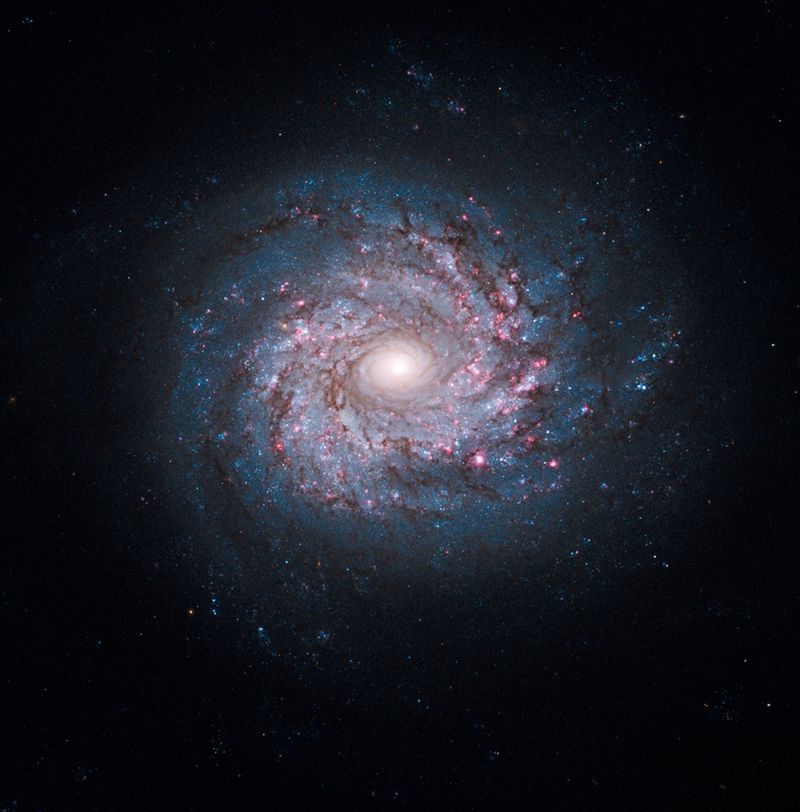 11. Спиральная галактика NGC 3982 из созвездия Большой Медведицы. 13 апреля 1998 года в этой галактике вспыхнула сверхновая звезда. 