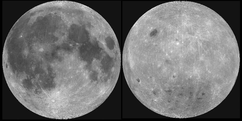 Оба полушария Луны.