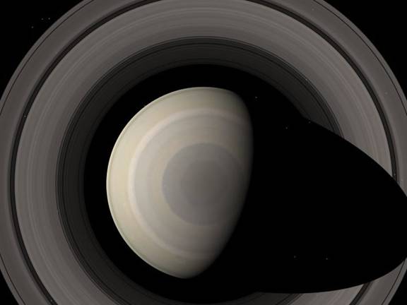 Сатурн планета, снимок Вояджера 2