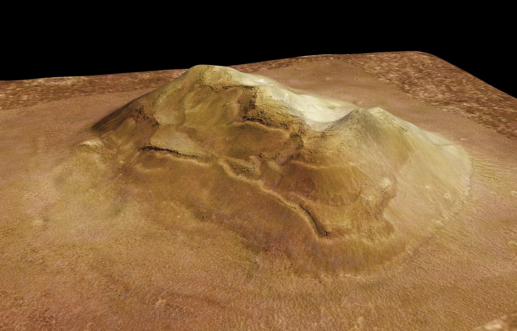 Компьютерная анимация Лица на Марсе