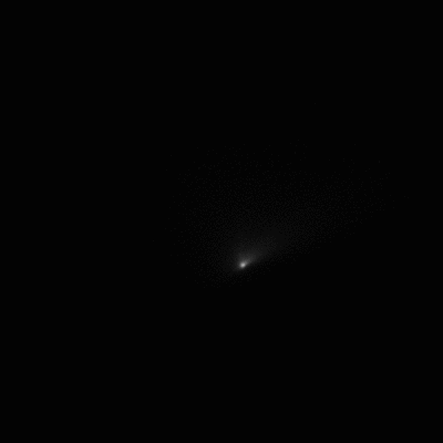 Анимация приближения кометы Галлея с зонда Джотто