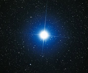 Звезда через телескоп