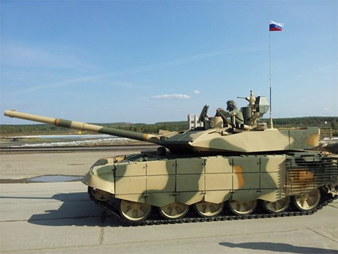 Российский модернизированный танк Т-90МС