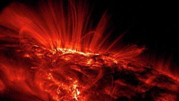 Ультрафиолетовое изображение солнечных пятен