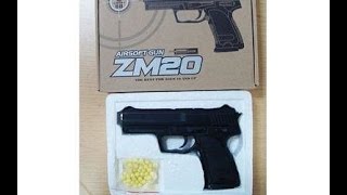 Пистолет на пульках Металлический ZM 20