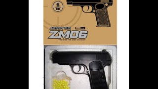 Пистолет на пульках Металлический ZM 06