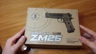 Пистолет ZM25 на пульках металлический