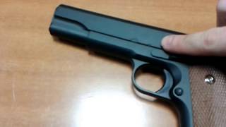 Пистолет игрушечный металлический на 6 мм пульках
