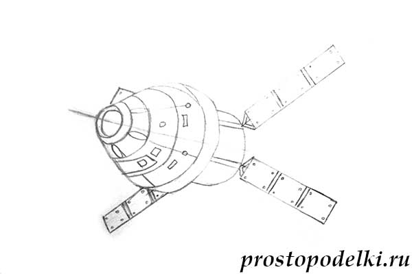 Как нарисовать спутник-5