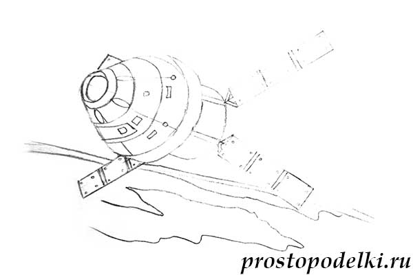 Как нарисовать спутник-6