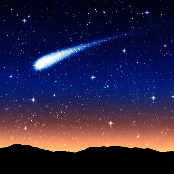 Ночное звездное небо — стоковое фото