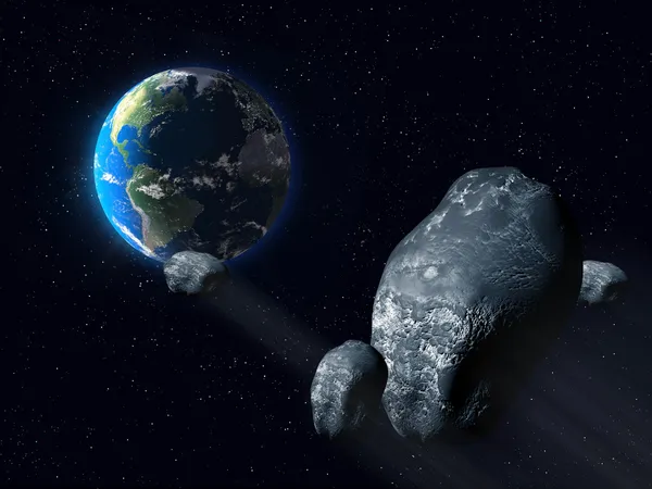 Зловещий астероид — стоковое фото