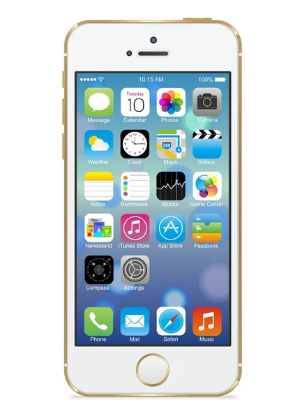 Apple IPhone 5 с белым — стоковое фото