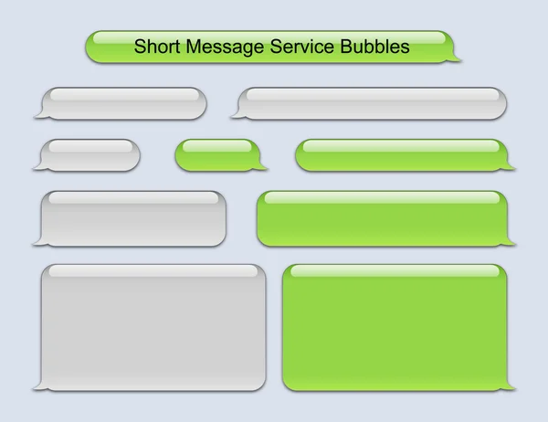 Сервисные пузыри короткого сообщения — стоковый вектор