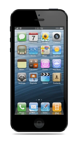 Новый современный iPhone 5 — стоковое фото